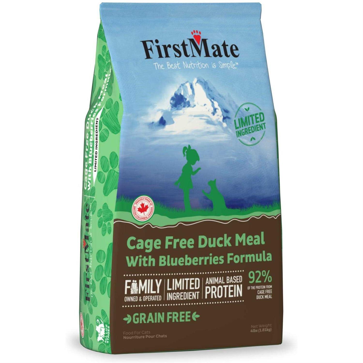 FirstMate Cat Free Duck Blueberries Food - Pet Supplies online store