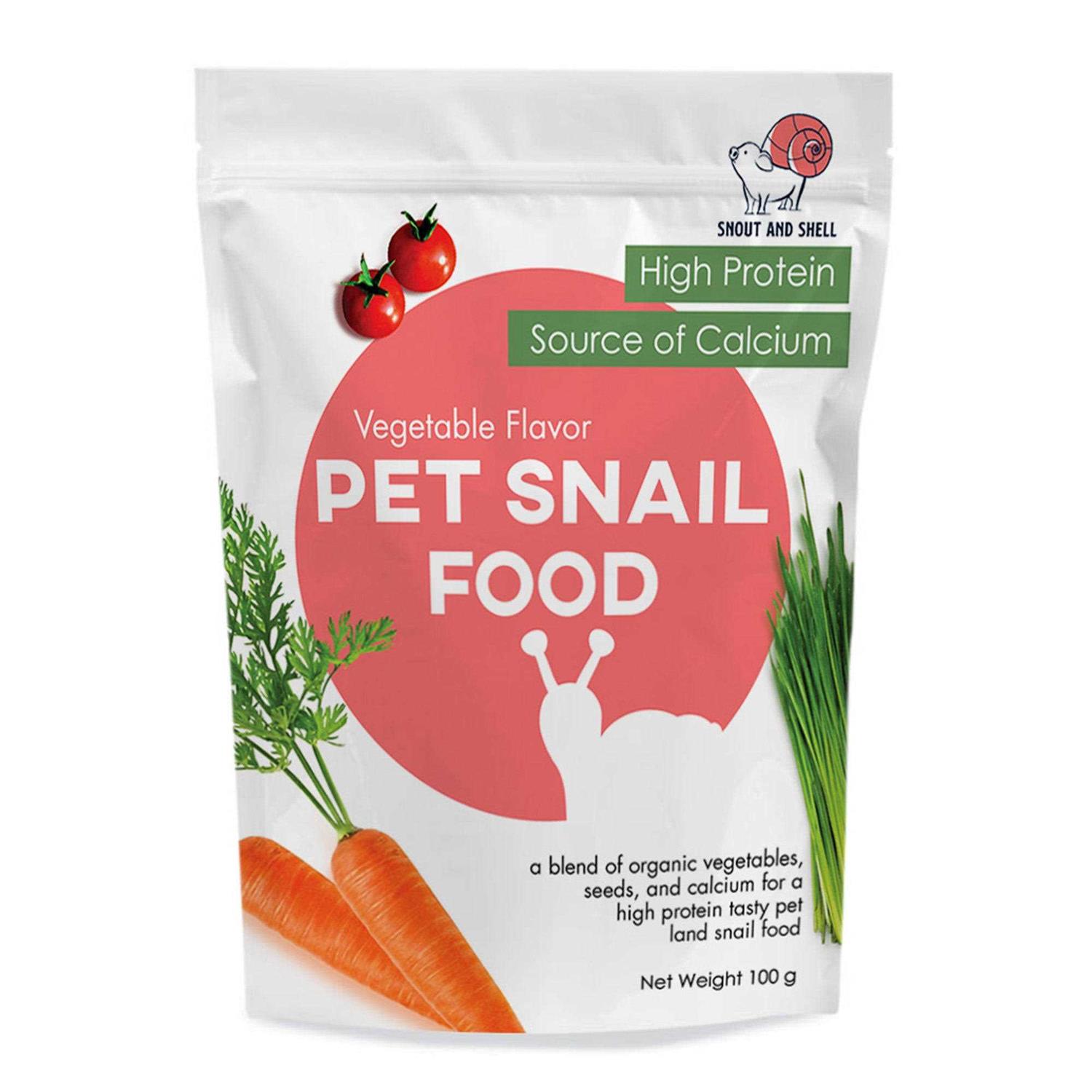 Snout & Shell Vegetable Flavored Pet Land Snail Food Tasty High-Protein - Pet Supplies online store