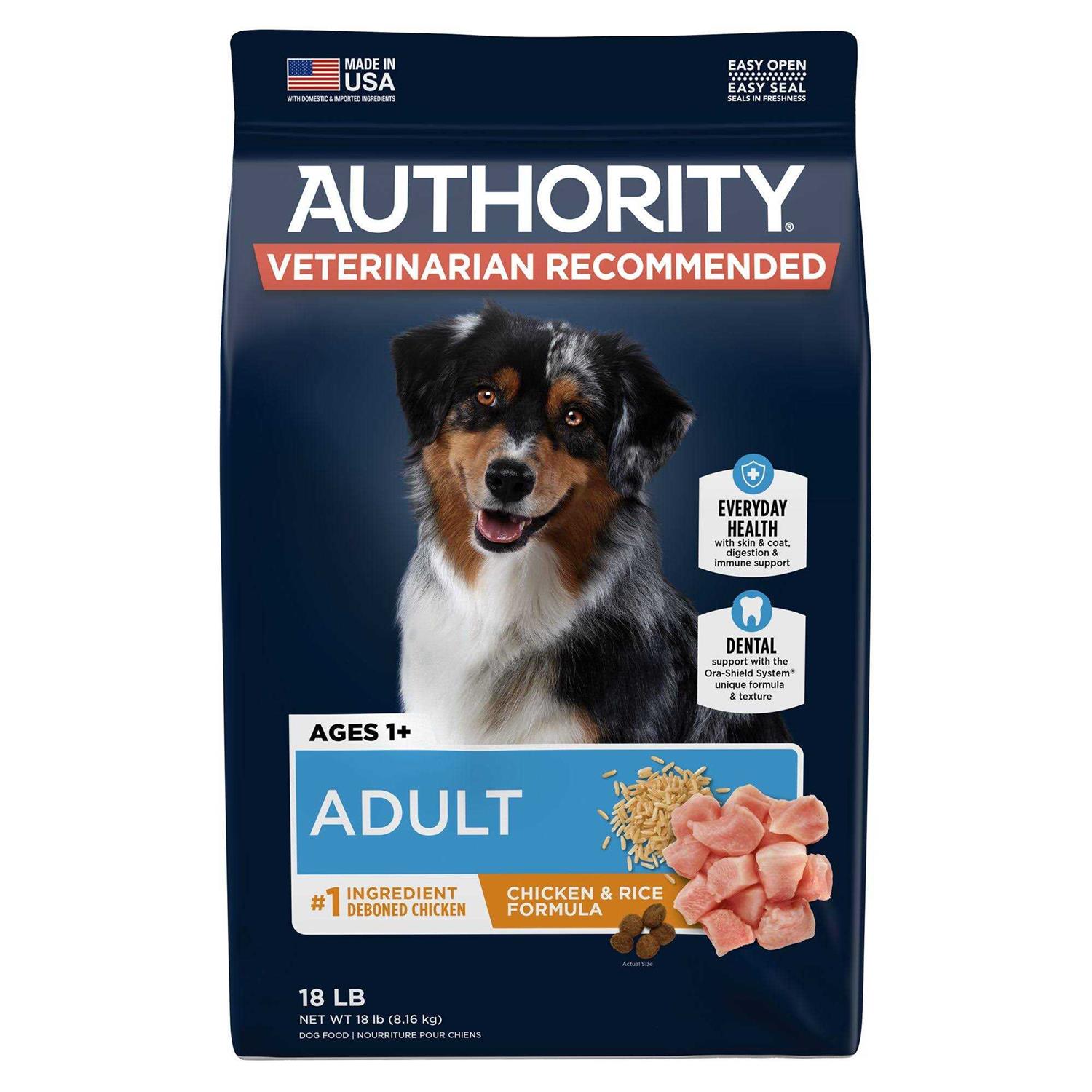Authority Chicken Rice Formula Adult Dry Dog Food - Pet Supplies online store