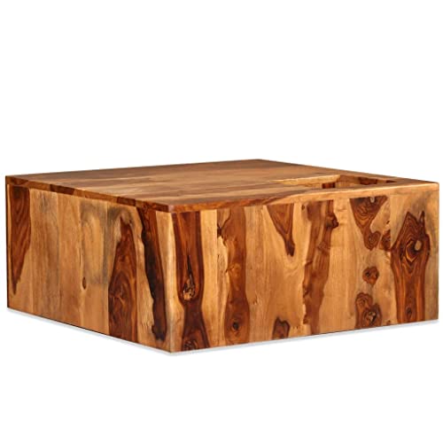 Coffee Table Solid Sheesham Wood 27.6