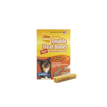 Ultra Chewy Double Treat Bones Dog Treats Made in The USA - Pet Supplies online store