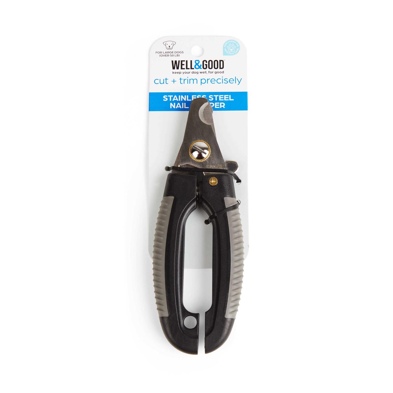 Well & Good Stainless Steel Nail Clippers for Large Dogs - Pet Supplies online store
