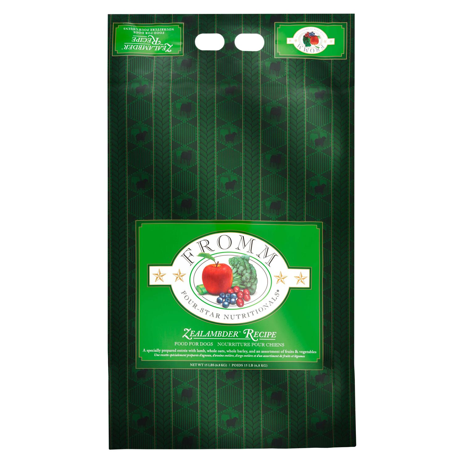 Fromm Four Star Dry Dog Food Zealambder Recipe - Pet Supplies online store