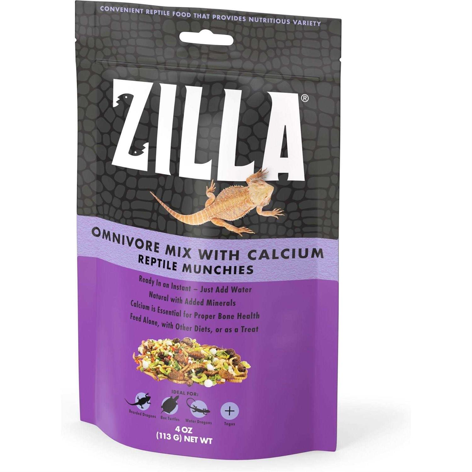 Zilla Reptile Munchies Omnivore Mix with Calcium - Pet Supplies online store
