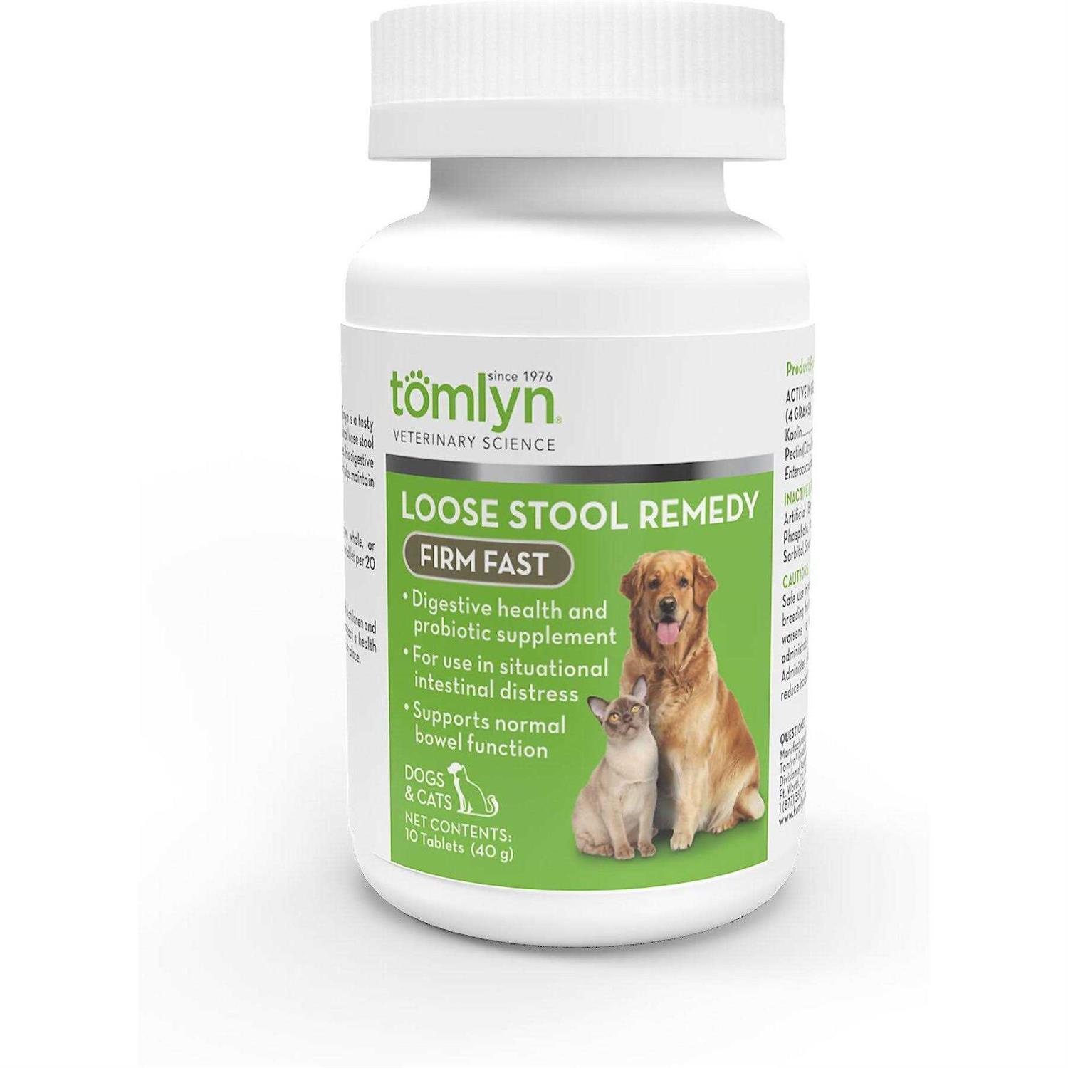 Tomlyn Firm Fast Loose Stool Remedy Supplement Tablet for Dogs and Cats - Pet Supplies online store