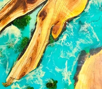 Premium Seashore Look Epoxy Resin Coffee Table Patio Table Console Table Side Table End Table Centre Table Kitchen Table Office Table Living Room Table Home Décor (18