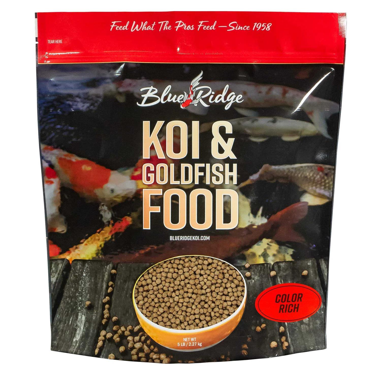 Blue Ridge Fish Food Pellets Koi and Goldfish Growth Formula - Pet Supplies online store