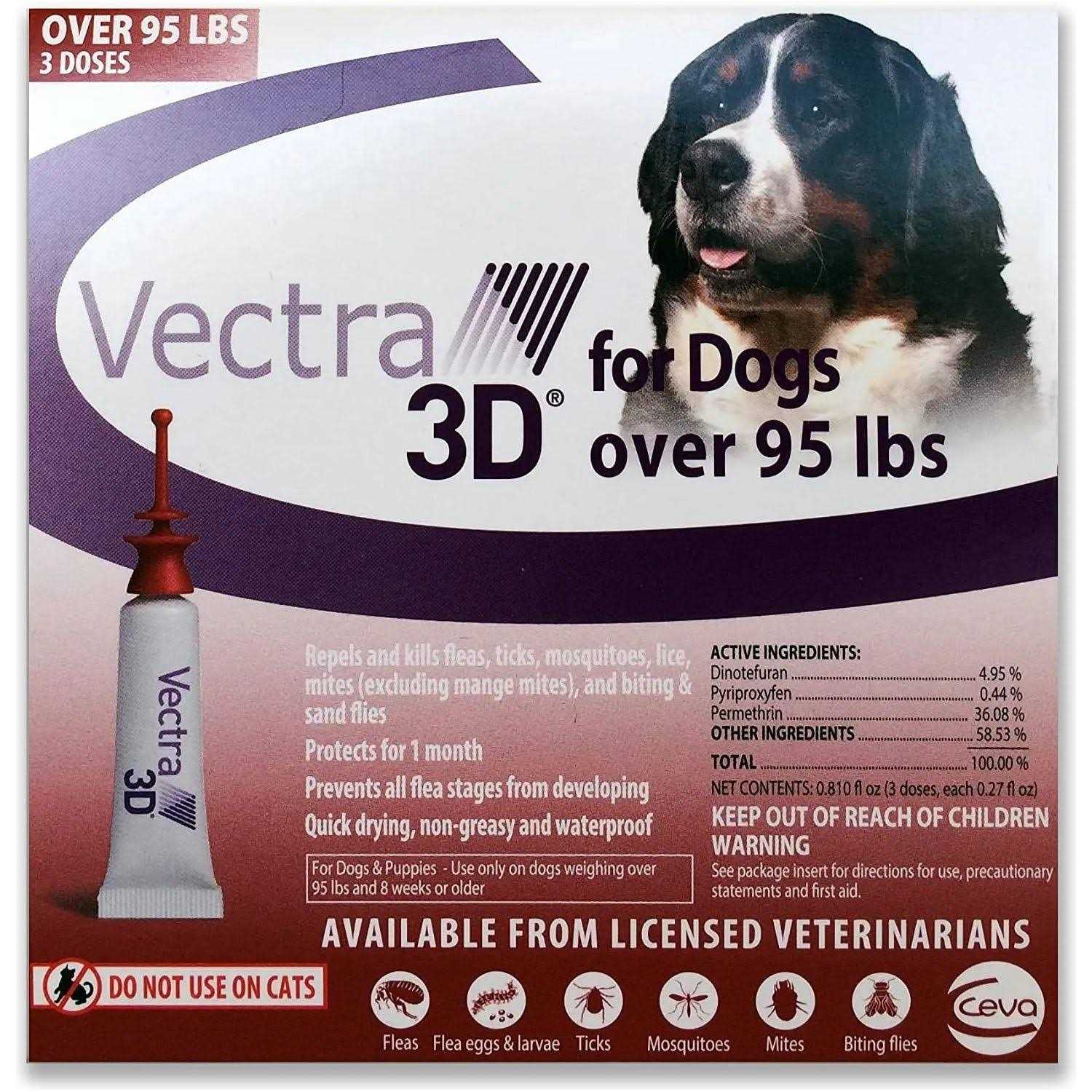 Vectra 3D Over 95 lbs 6 Pk for Dogs - Pet Supplies online store