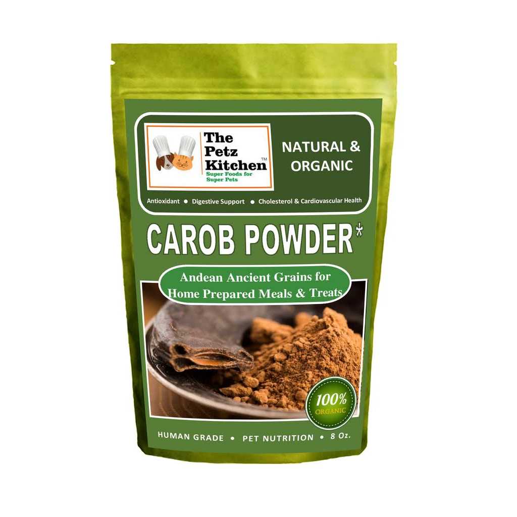 The Petz Kitchen Carob Antioxidant Digestive & Cardiovascular Support Dog & Cat Supplement - Pet Supplies online store
