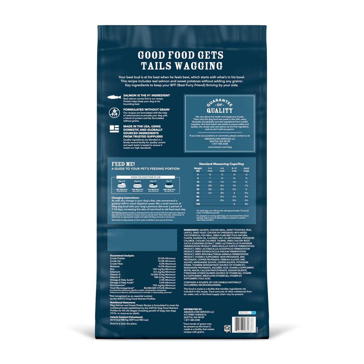 Amazon Brand Wag Dry Dog Food Sweet Potato - Pet Supplies online store