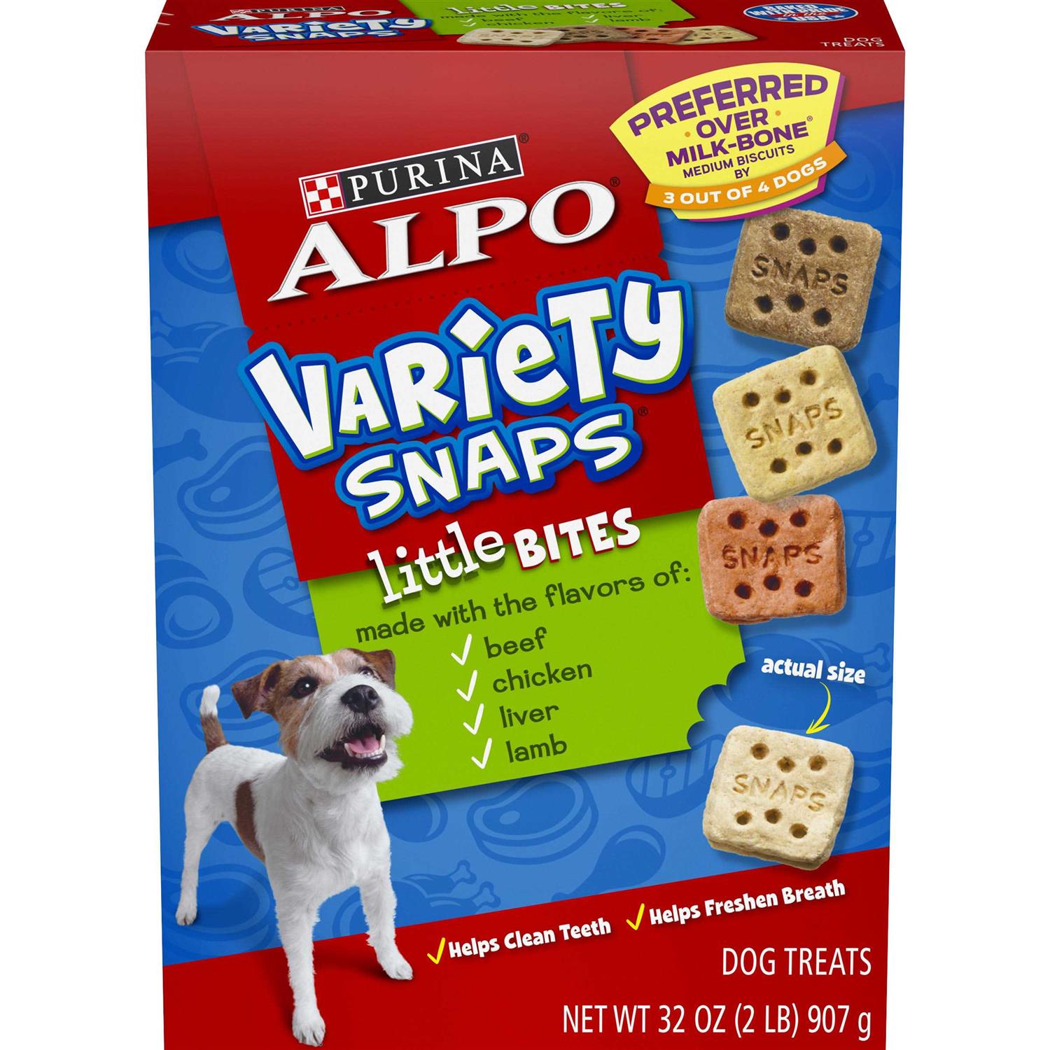 Purina Alpo Dog Treats Variety Snaps Little Bites Beef - Pet Supplies online store