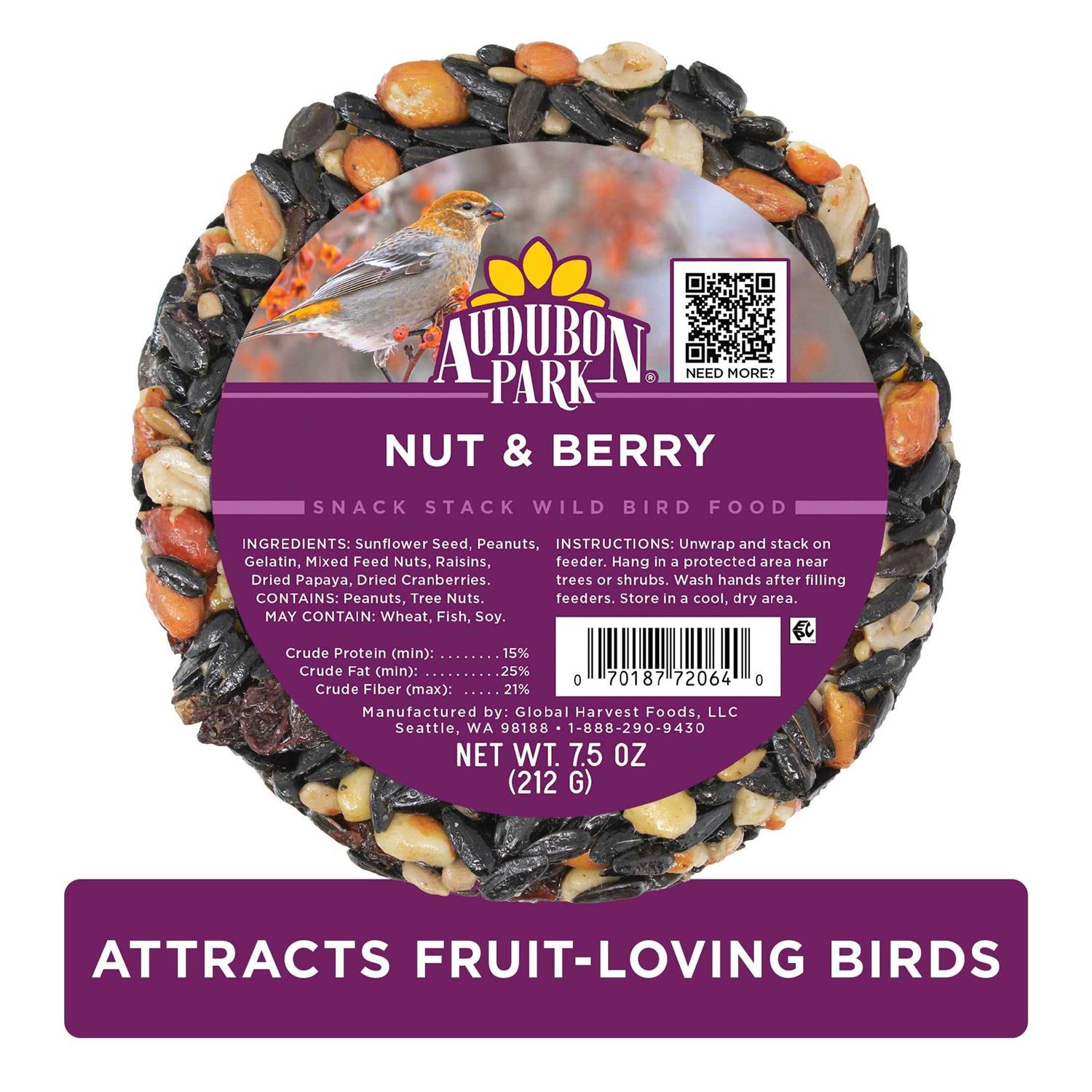 Audubon Park Nut & Berry Snack Stack Wild Bird Food - Pet Supplies online store