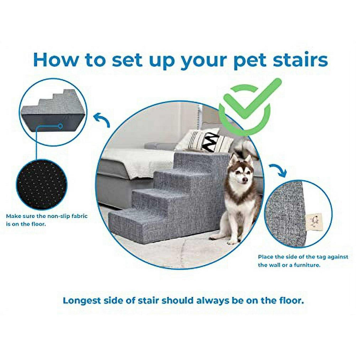 Best Pet Supplies Pet Steps Stairs with CertiPUR-US Certified Foam for Dogs Cats - Pet Supplies online store