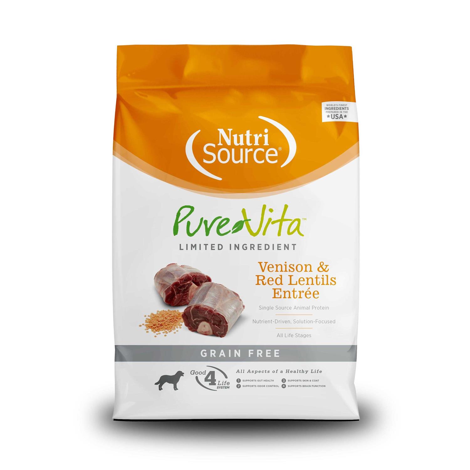PureVita Grain Free Venison Red Lentils Dog Food - Pet Supplies online store