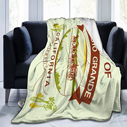 Flag of Arroyo Grande, California Throw Blanket 40