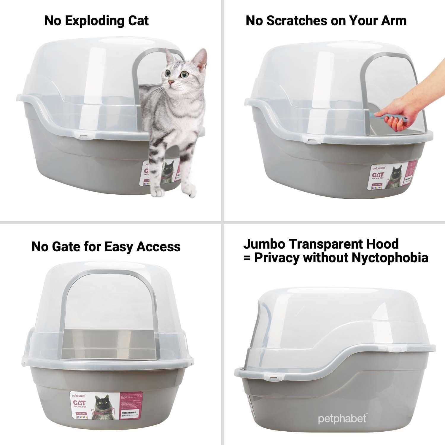 Petfamily Jumbo Hooded Cat Litter Box - Pet Supplies online store