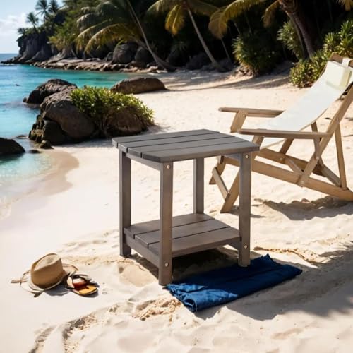 Adirondack Side Table, Double Outdoor Side Tables 16.5