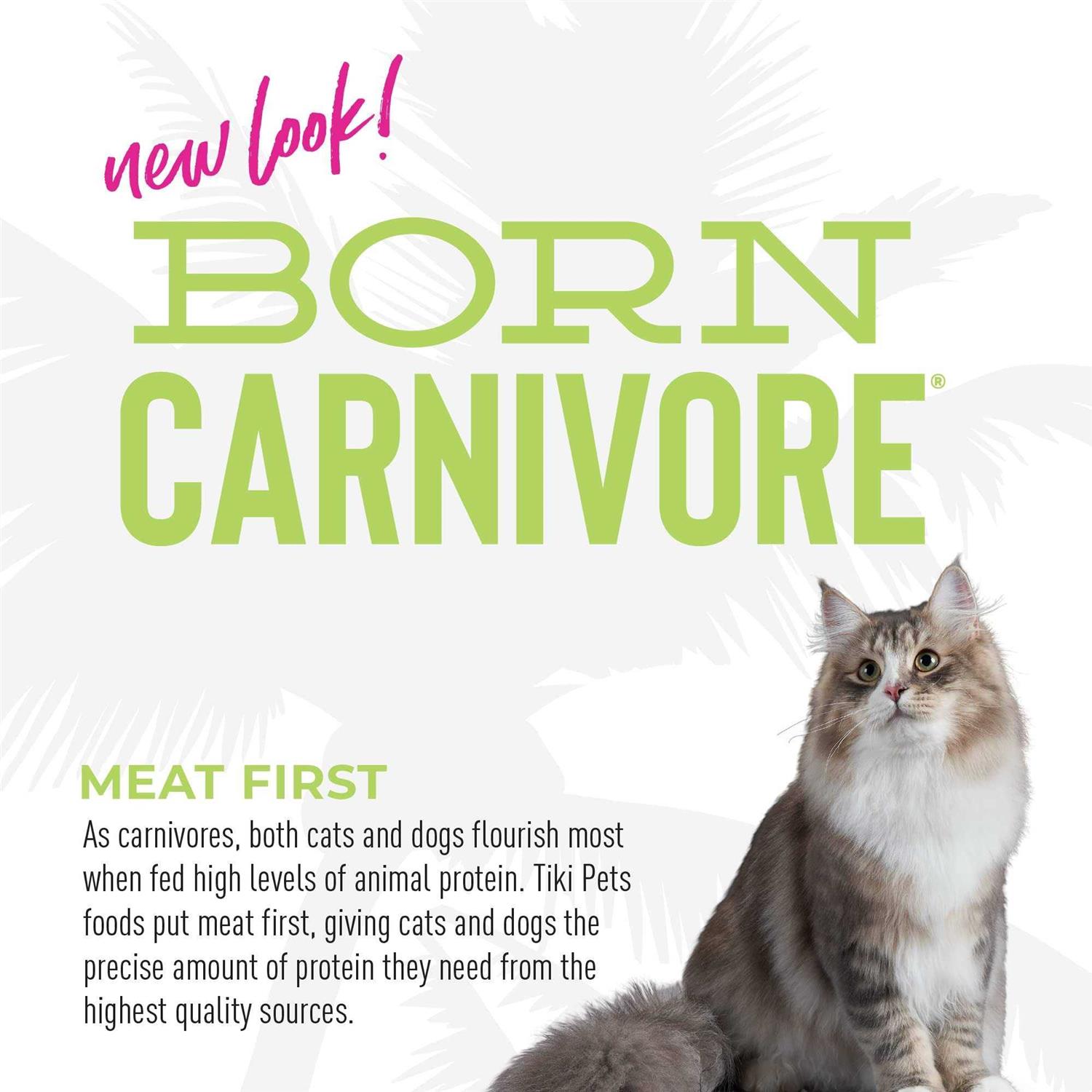 Tiki Cat Born Carnivore Indoor Health Trout & Menhaden Fish Meal Recipe 3-lb - Pet Supplies online store