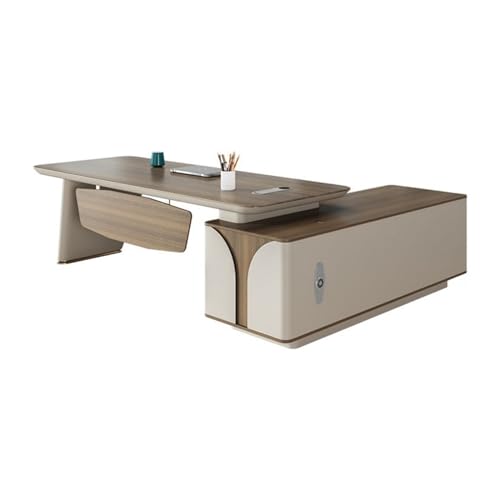 Office Desk Designer Boss Desk Office Supervisor Manager Desk Modern Simple Office Furniture Large Desk Boss Desk Study Writing PC Desk(240 * 180 * 76cm)