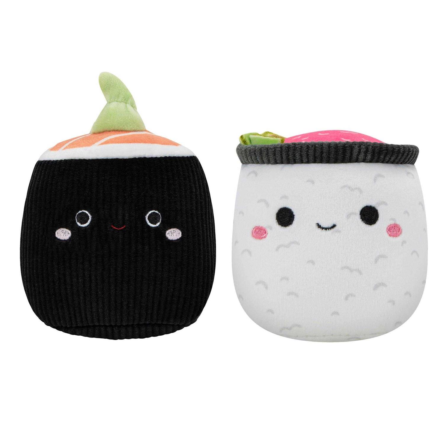 Squishmallows Squeaky Plush 2-Pack Sushi Dog Toy - Pet Supplies online store