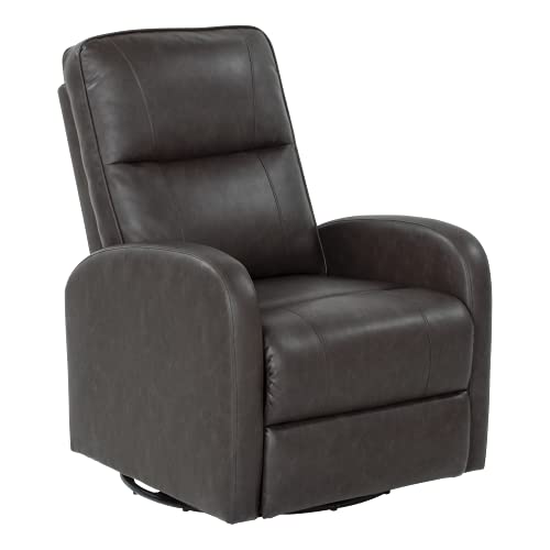 Thomas Payne® RV Swivel Pushback Recliner, Millbrae – Effortless Push-Back Reclining – 360-degree Swivel, Glider Action –Easy-to-Clean PolyHyde® Vinyl Fabric – High-Density Foam Interior – 2020129869