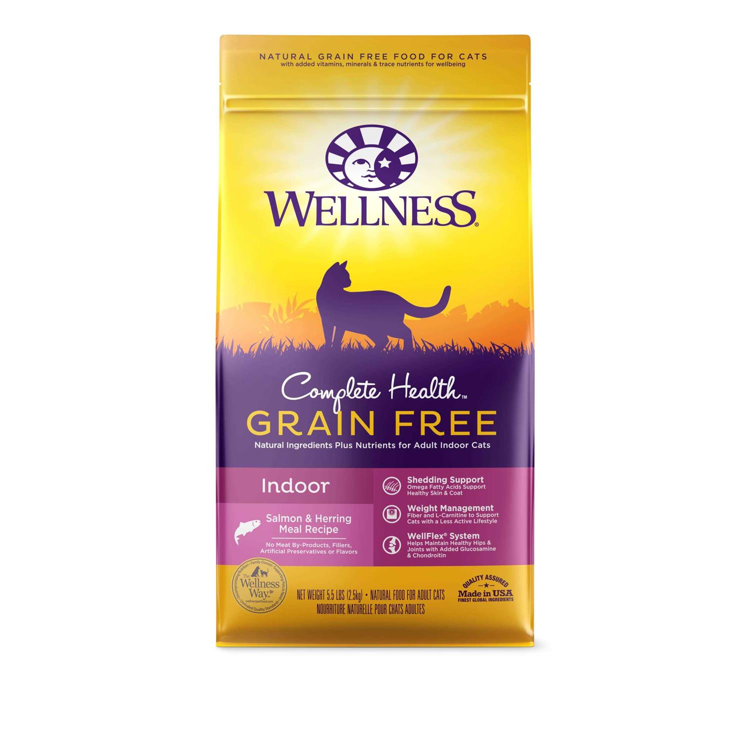 Wellness Complete Health Natural Grain Free Salmon & Herring Indoor Dry Cat Food - Pet Supplies online store