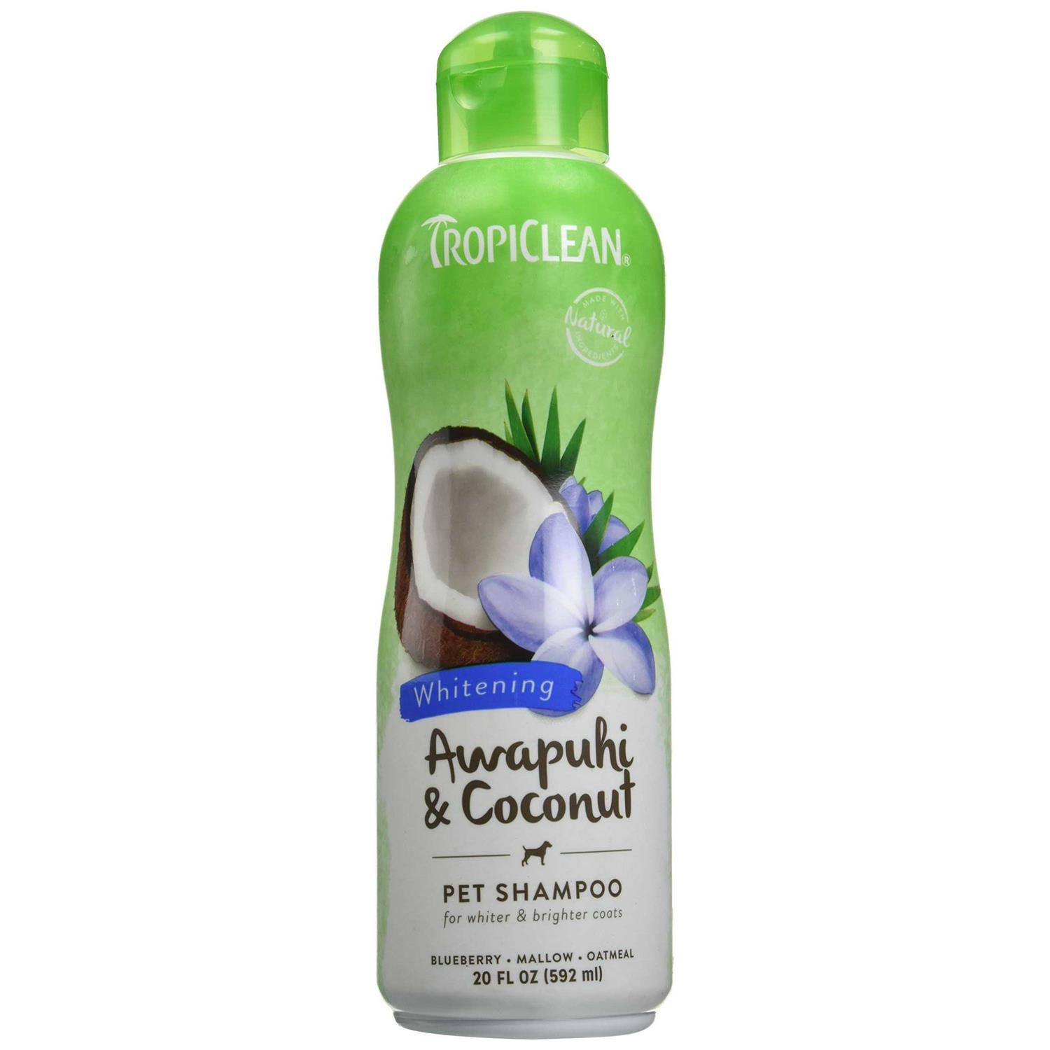 Tropiclean Whitening Awapuhi & Coconut Shampoo - Pet Supplies online store