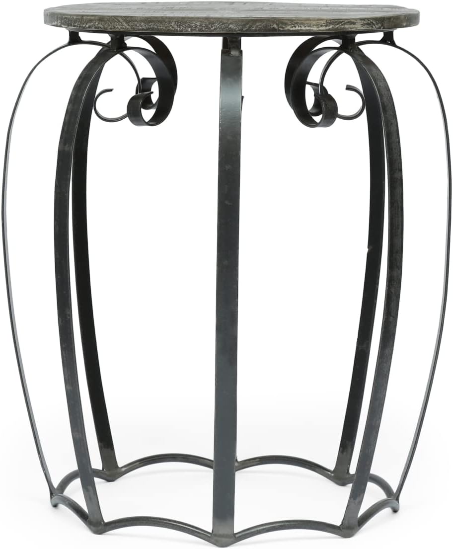 Christopher Knight Home Wiers Side Table, Natural + Grey