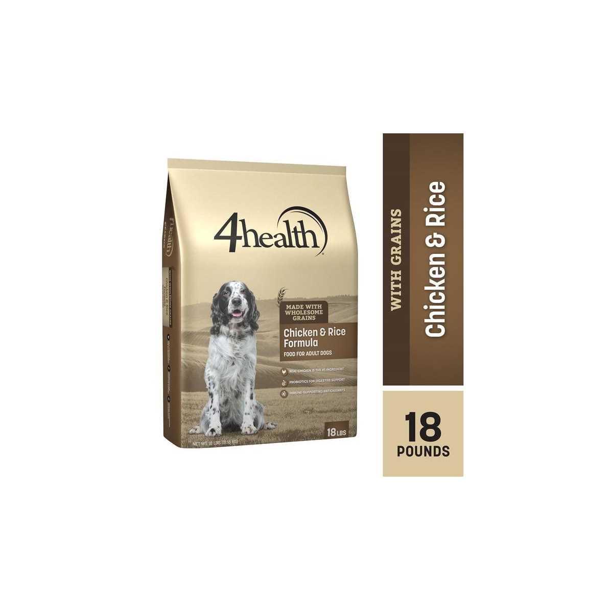 4health with Wholesome Grains Adult Chicken and Rice Formula Dry Dog Food - Pet Supplies online store