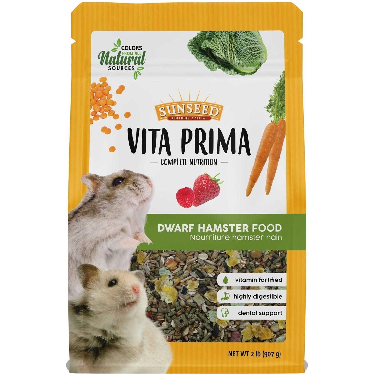 Sunseed Vita Prima Dwarf Hamster Food - Pet Supplies online store