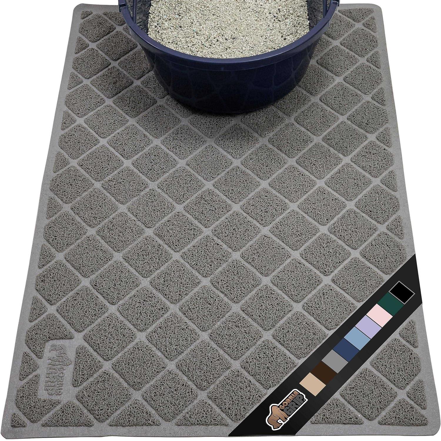 Gorilla Grip The Original 100% Waterproof Cat Litter Box Trapping Mat - Pet Supplies online store