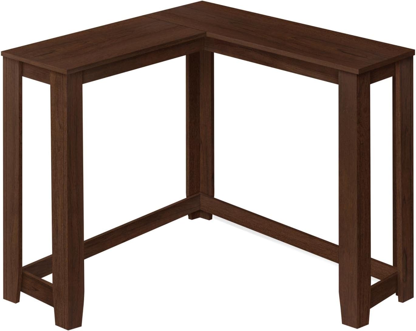 Monarch Specialties 3661 Accent Table, Console, Entryway, Narrow, Corner, Living Room, Bedroom, Laminate, Brown, Contemporary, Modern Table-36 / Cherry, 35.5
