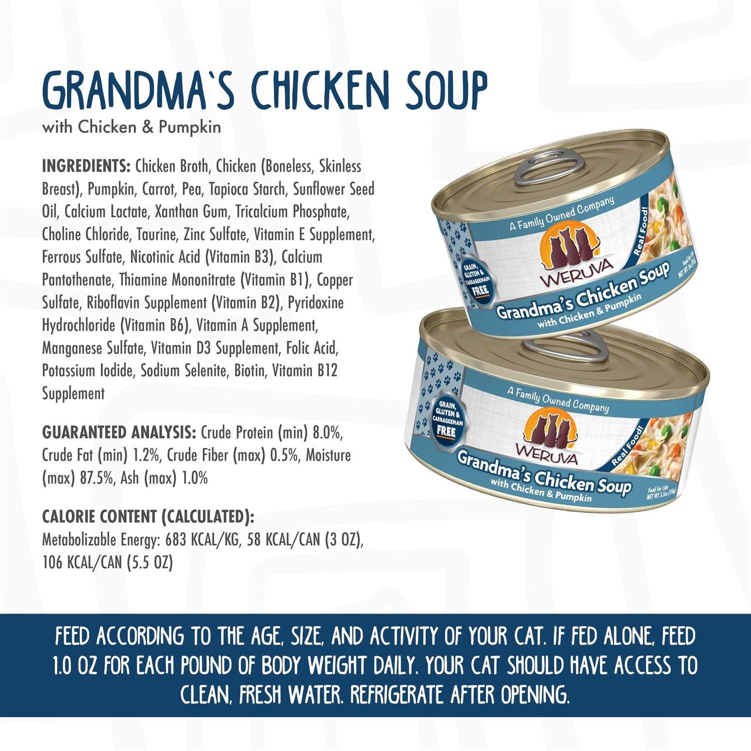 Weruva Grandma's Chicken Soup Cat Food - Pet Supplies online store