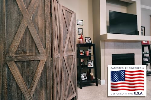 Premium Home 6 Panel Room Divider: Room dividers and Folding Privacy Screens, Privacy Screen, Partition Wall dividers for Rooms, Room Separator, Folding Screen, Rustic Barnwood