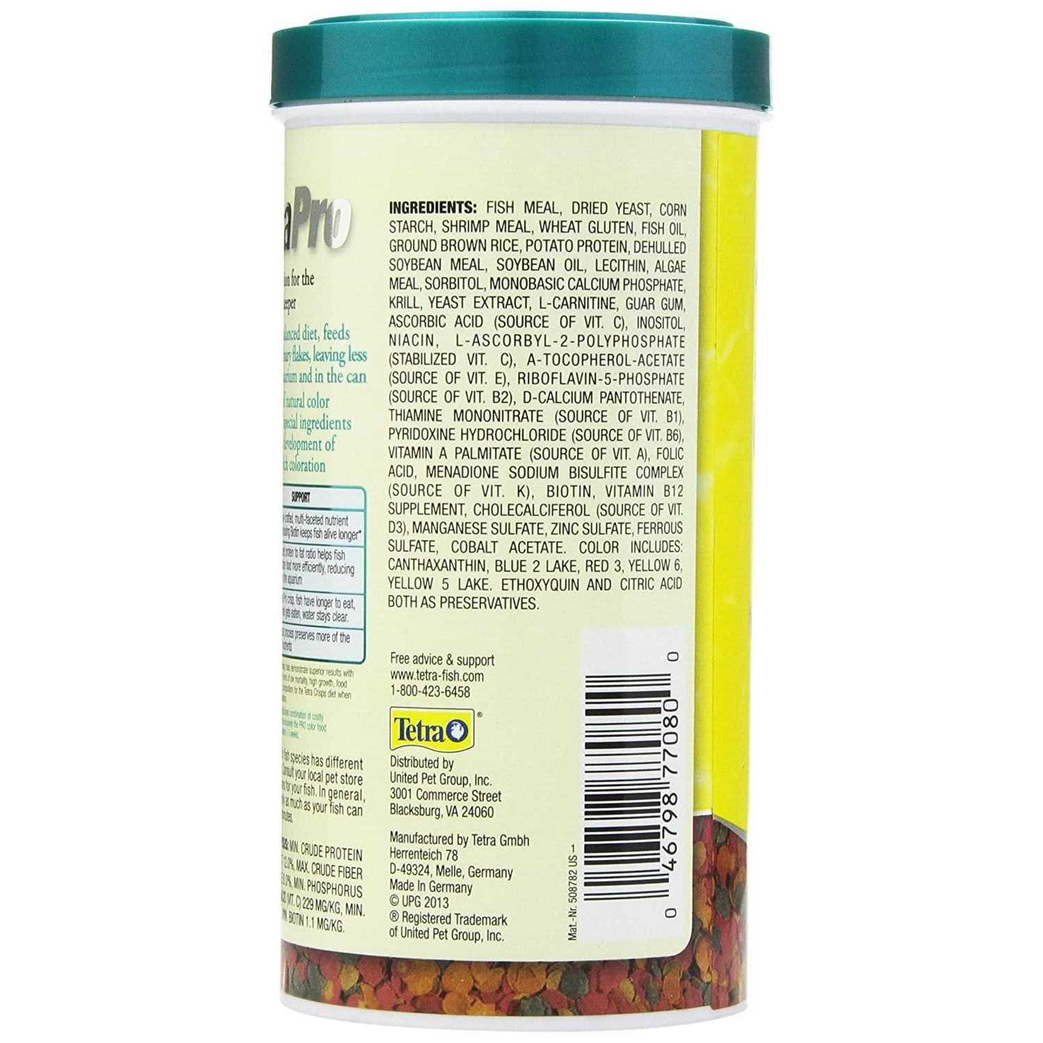 Tetra TetraPro Tropical Crisps Fish Food - Pet Supplies online store