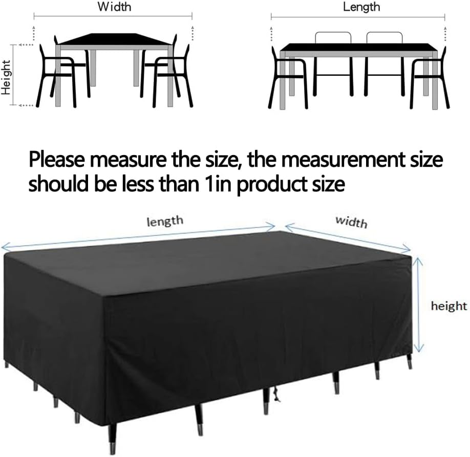 Patio Furniture Covers, Outdoor Furniture Cover Waterproof, Backyard Lawn and Balcony Lounge Sofa Covers (74