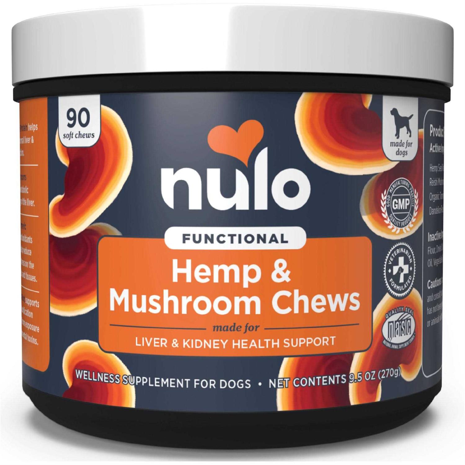 Nulo Functional Hemp & Mushroom Soft Chew Dog Supplement - Pet Supplies online store