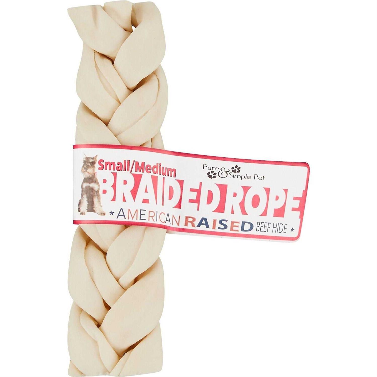 Pure & Simple Pet 9 inch Large Rope Dog Chews - Pet Supplies online store