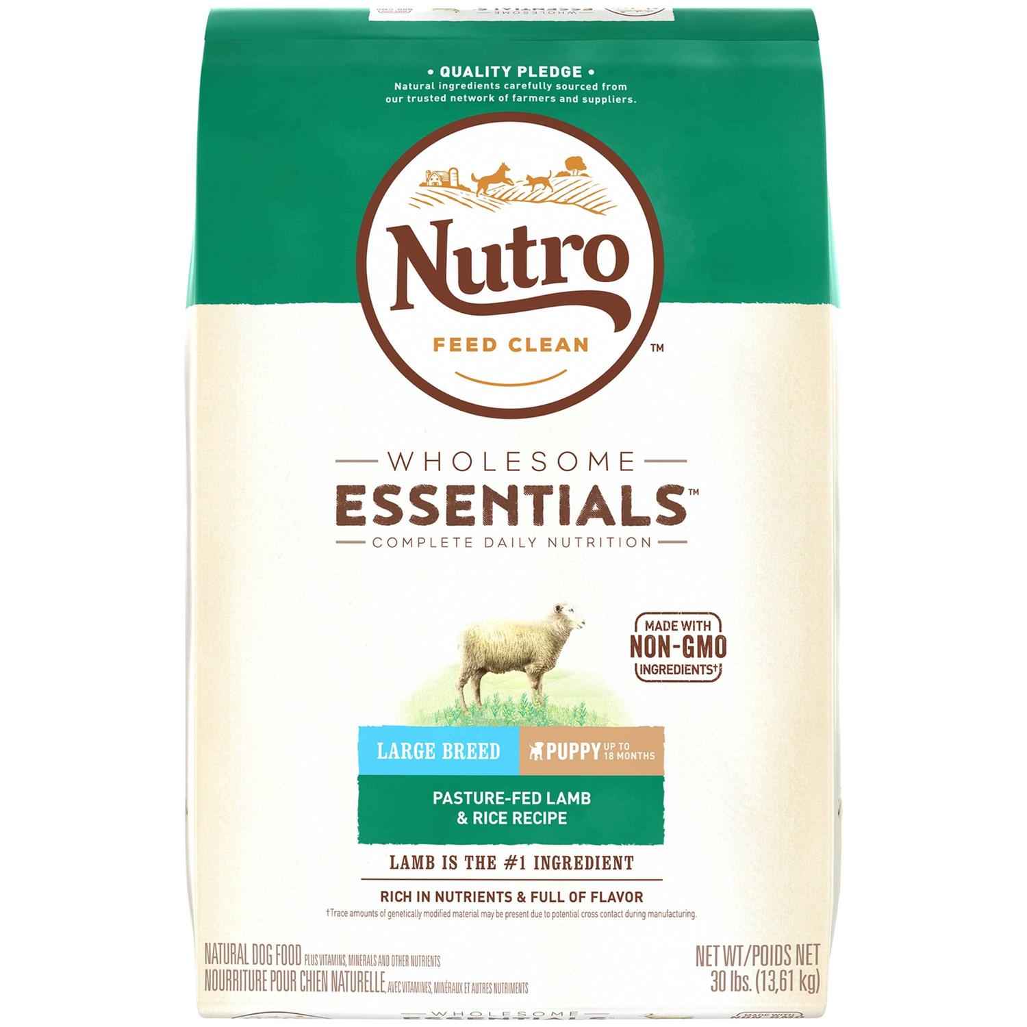Nutro Wholesome Essentials Large Breed Puppy Lamb & Rice Dry Dog Food - Pet Supplies online store