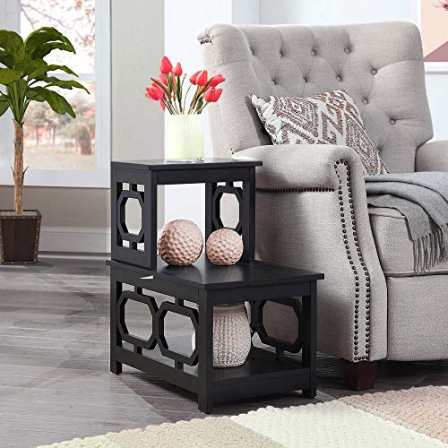 Convenience Concepts Omega 2 Step Chairside End Table, Espresso