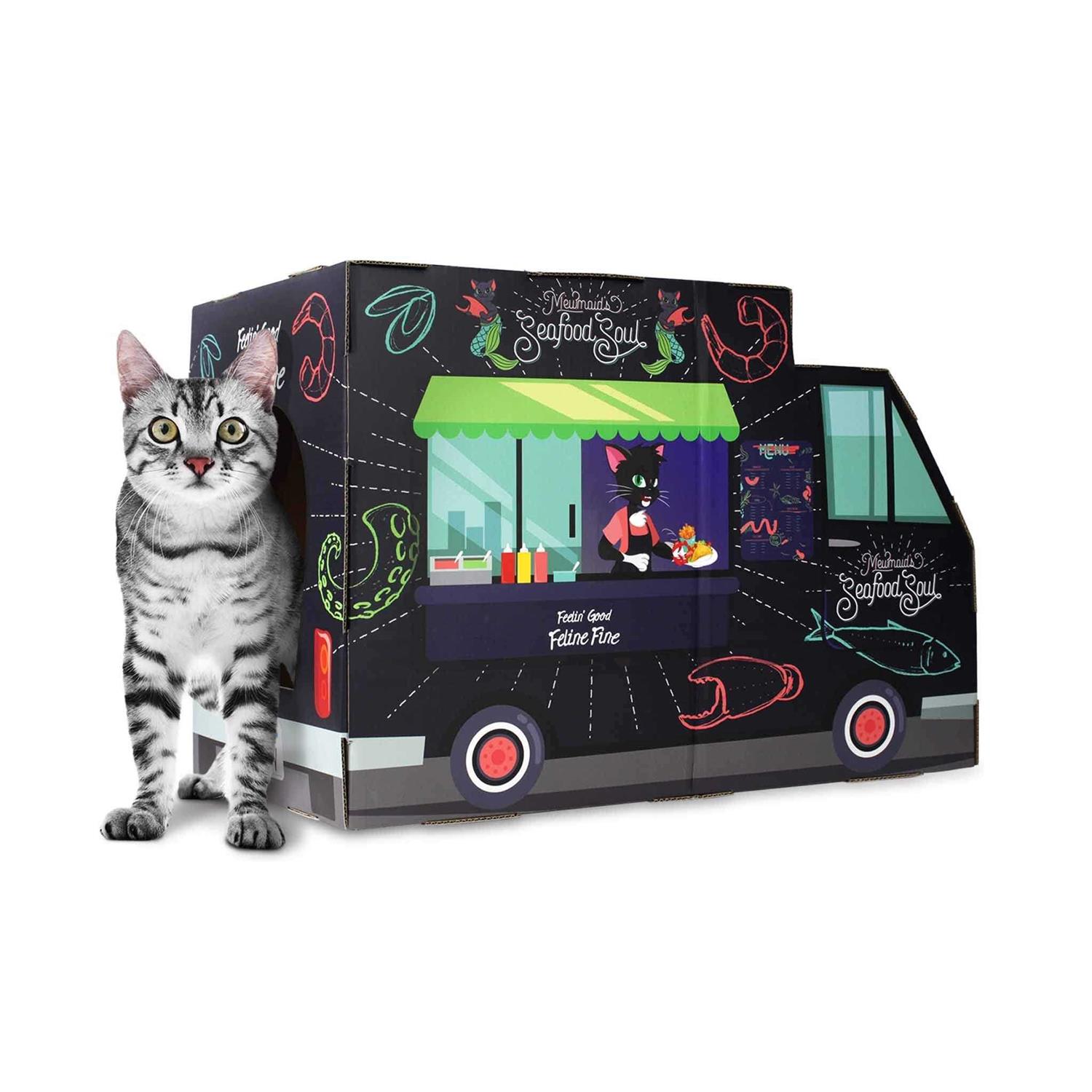American Cat Club Seafood Truck Scratcher Toy - Pet Supplies online store