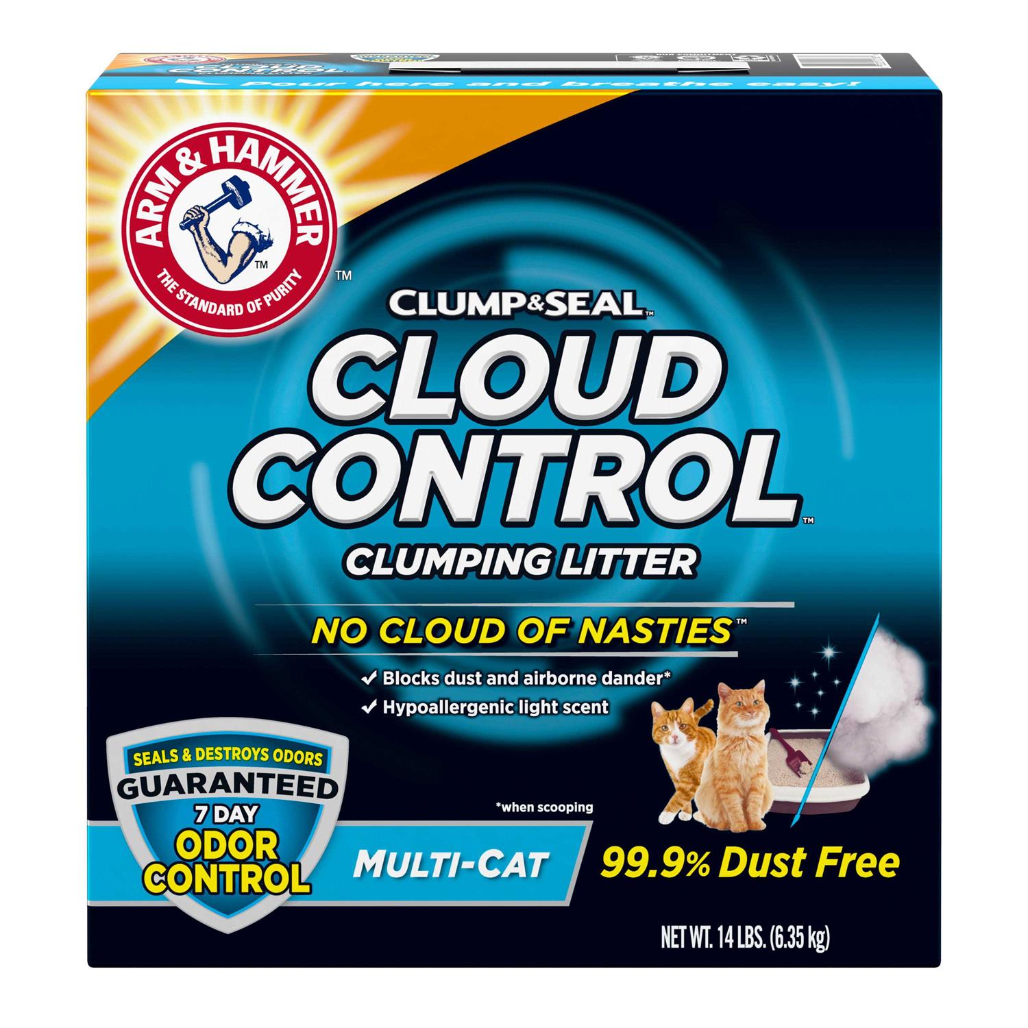Arm & Hammer Cloud Control Clumping Multi-Cat Litter - Pet Supplies online store