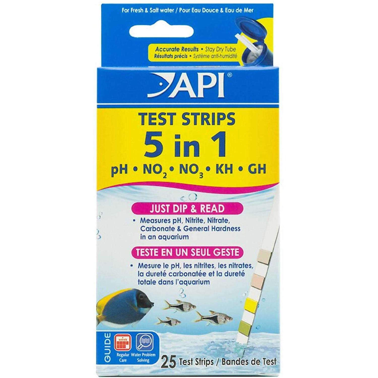 API 5 in 1 Aquarium Test Strips - Pet Supplies online store