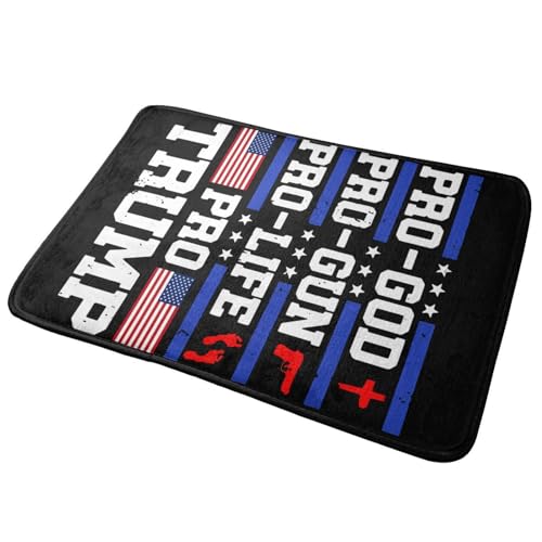 Pro-Life â€‹pro God Pro Gun Pro Trump Ultra Soft Area Rug for Living Room Indoor Decoration Non Slip Carpet Bedroom Mat Nursery Office Home Decor