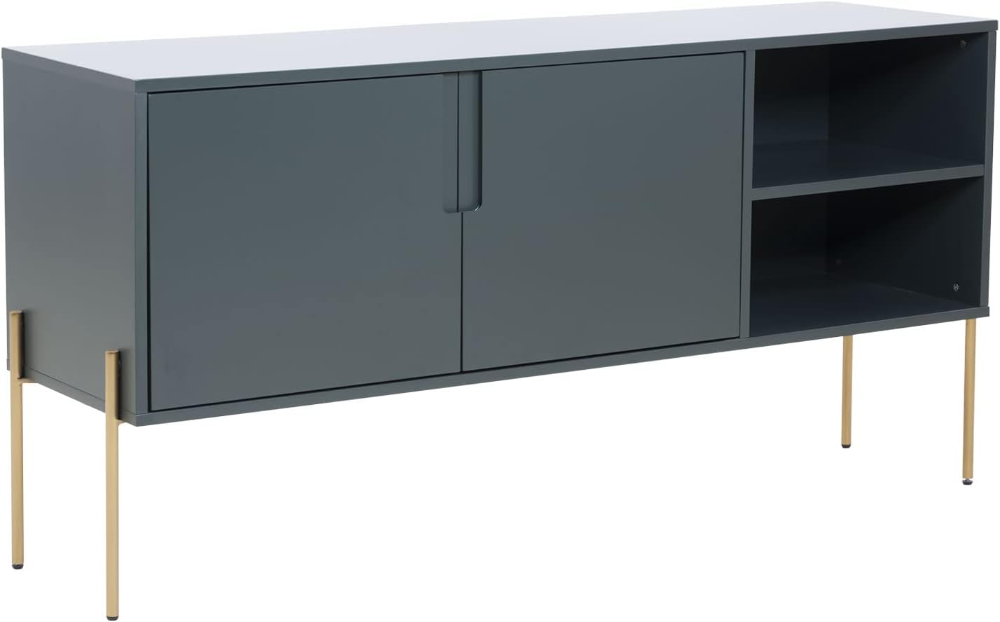 Mid Century Sideboard Buffet Table or TV Stand with Storage - Versatile Furniture for Living Room or Kitchen - Modern Storage Solution, Green