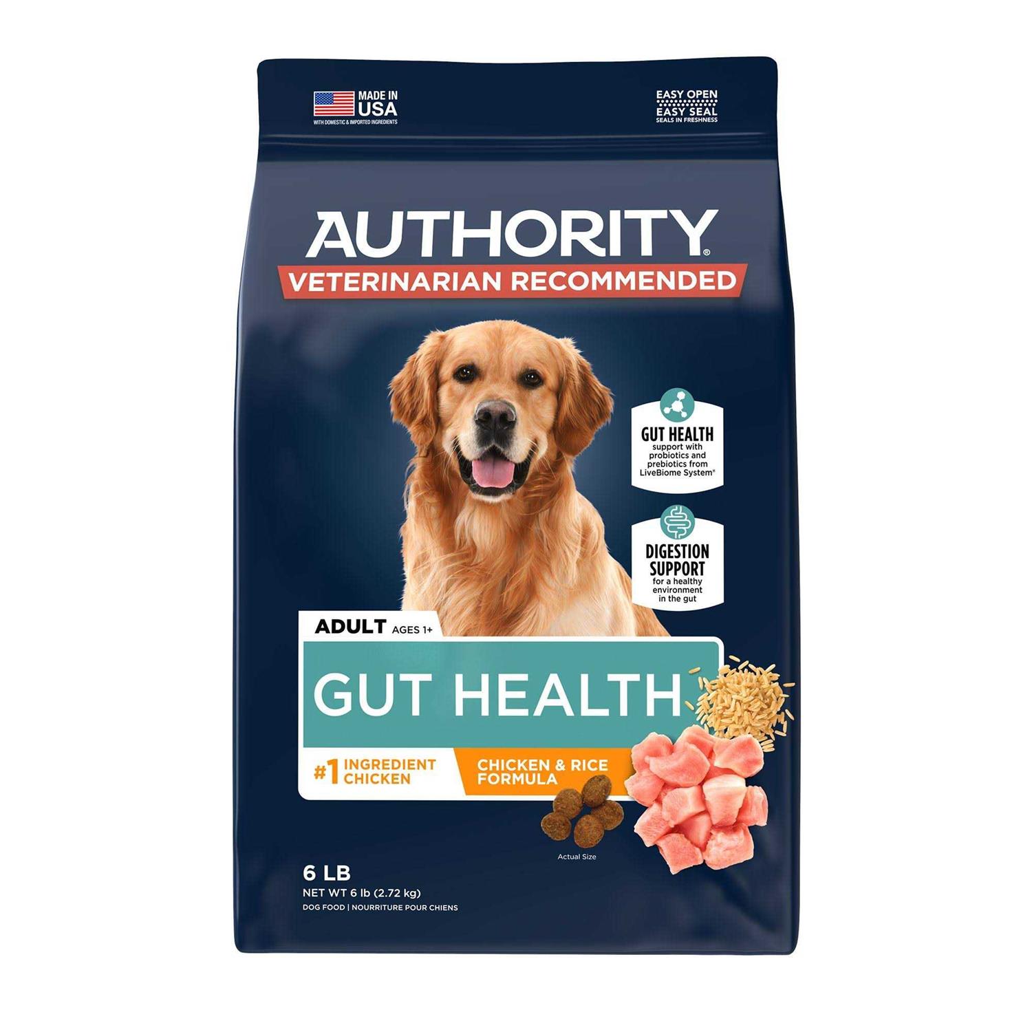 Authority Gut Health Adult Dry Dog Food - Pet Supplies online store