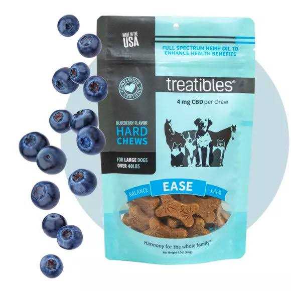 Treatibles Grain Free Blueberry Chews 1mg Small - Pet Supplies online store