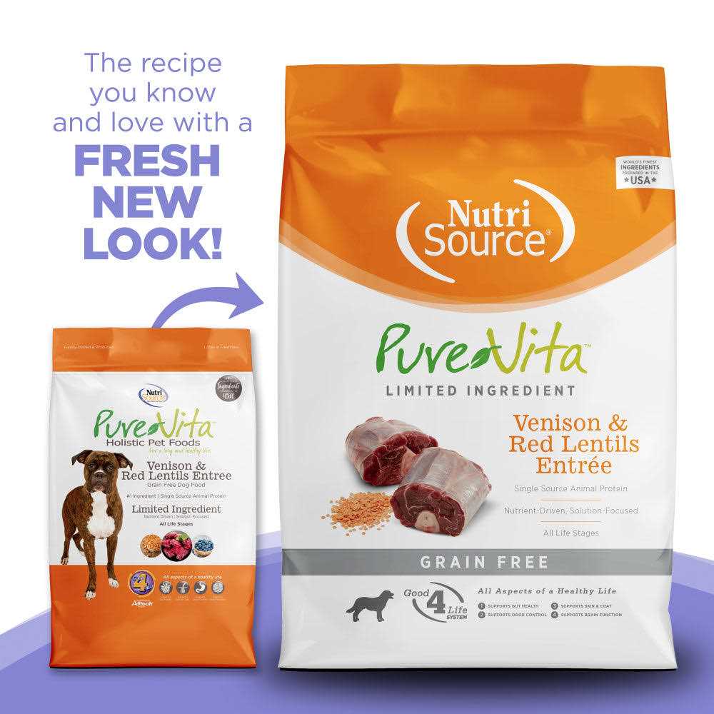 PureVita Grain Free Venison Red Lentils Dog Food - Pet Supplies online store