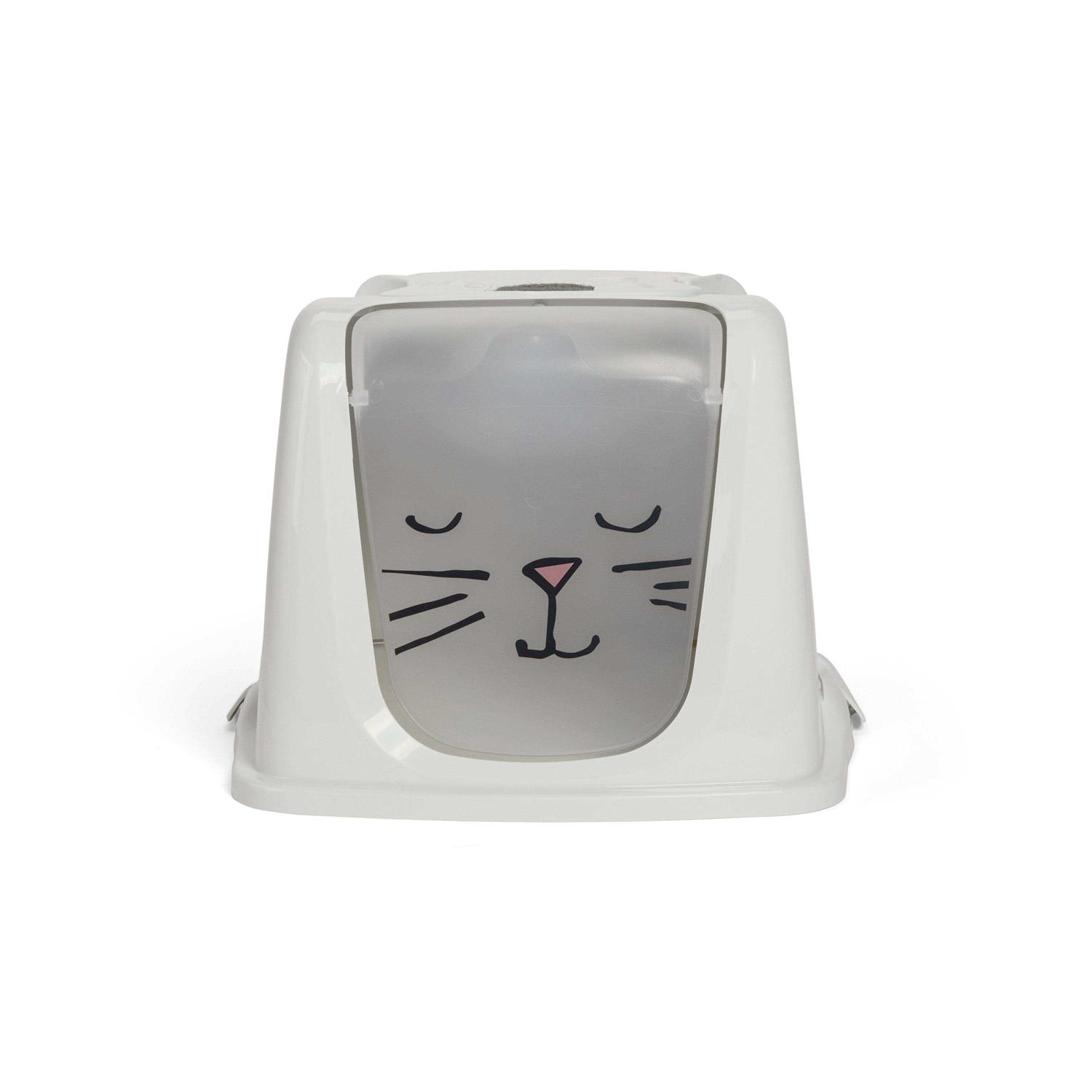 So Phresh Kitty Face Flip Lid Large Cat Litter Box - Pet Supplies online store
