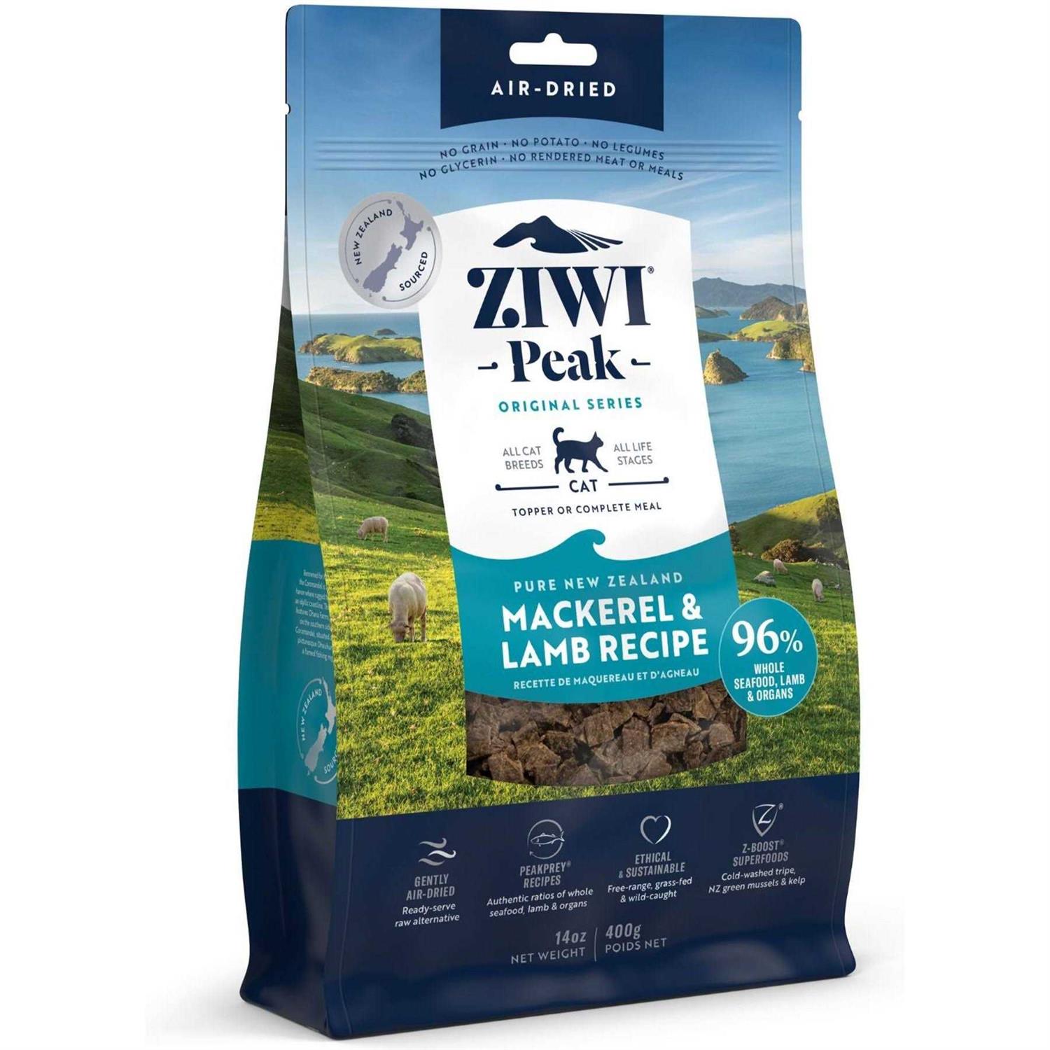 Ziwi Peak Mackerel Lamb Air-Dried Cat Food - Pet Supplies online store